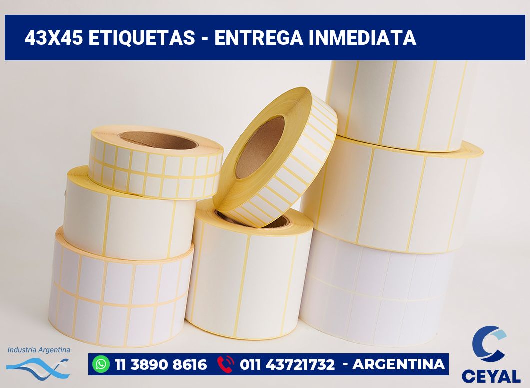 43x45 Etiquetas