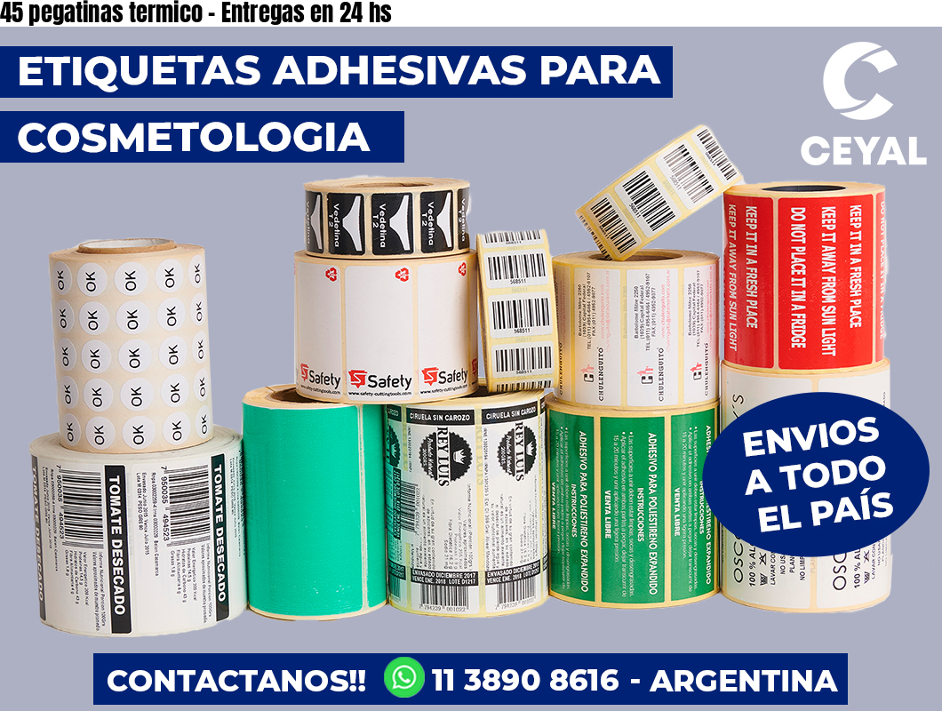 45 pegatinas termico – Entregas en 24 hs