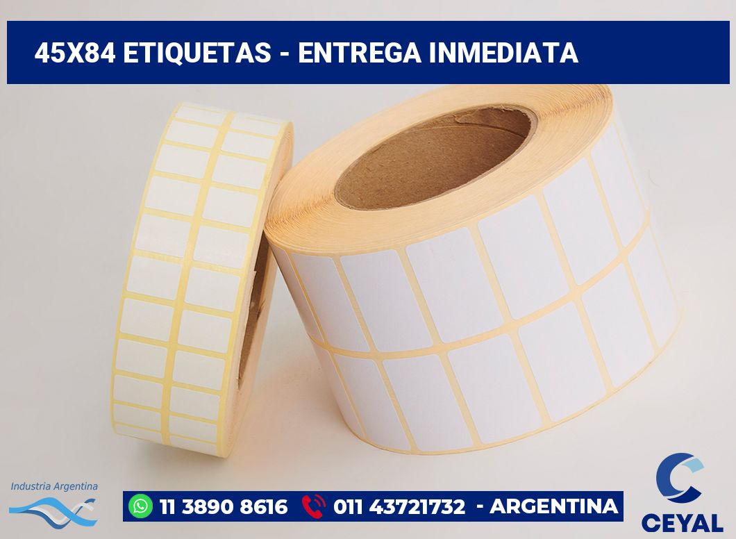 45x84 Etiquetas