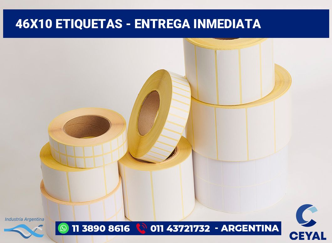 46×10 Etiquetas
