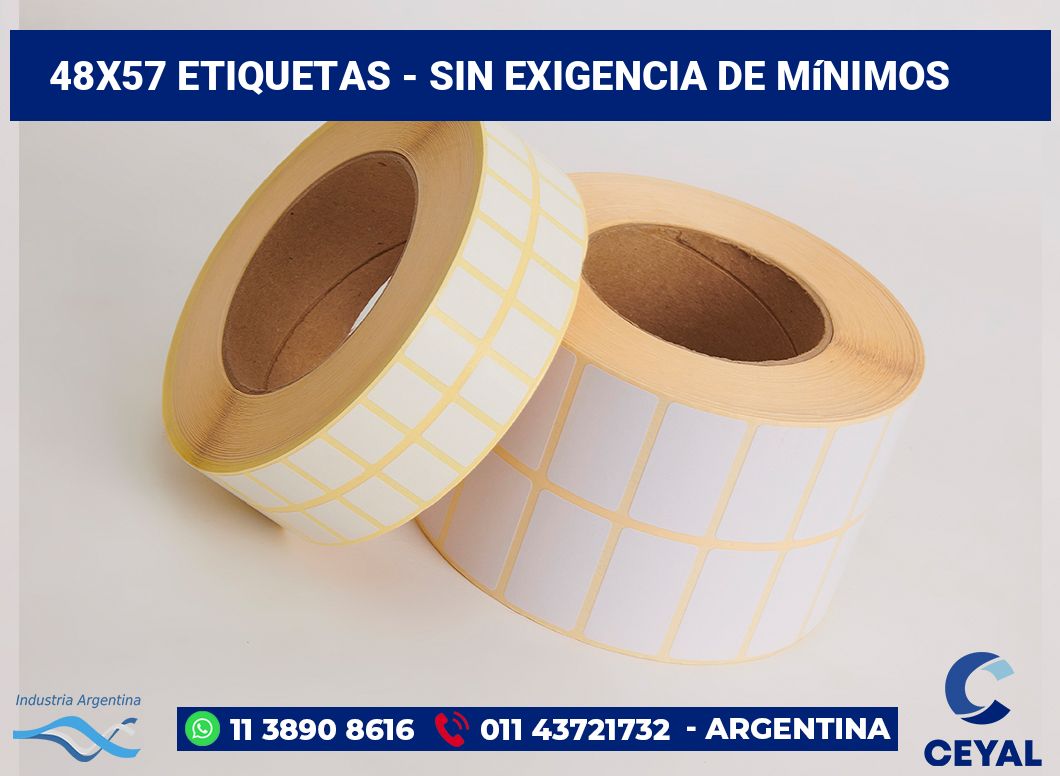 48×57 Etiquetas