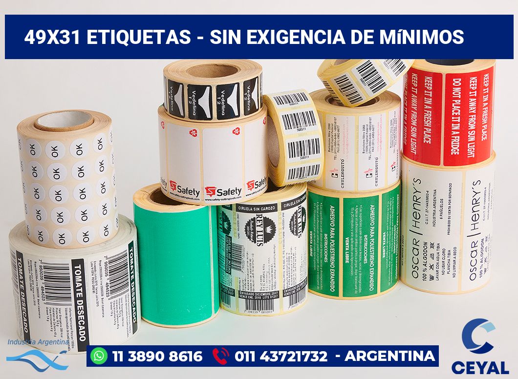 49x31 Etiquetas