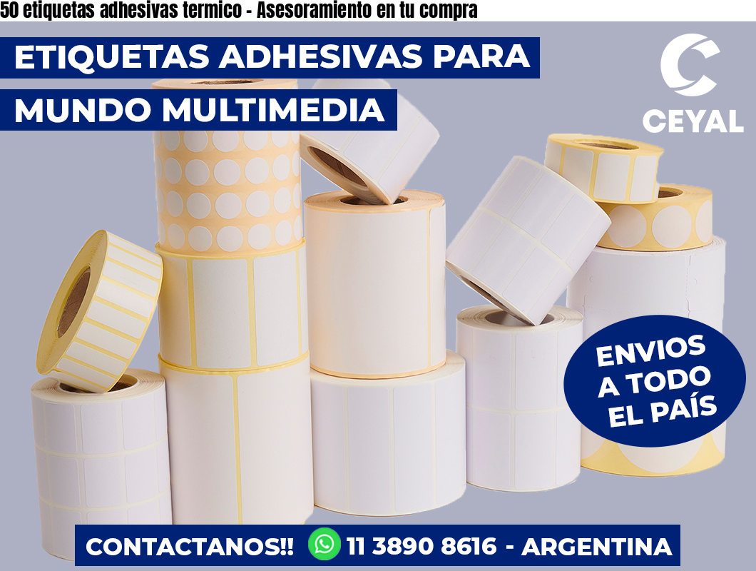 50 etiquetas adhesivas termico – Asesoramiento en tu compra