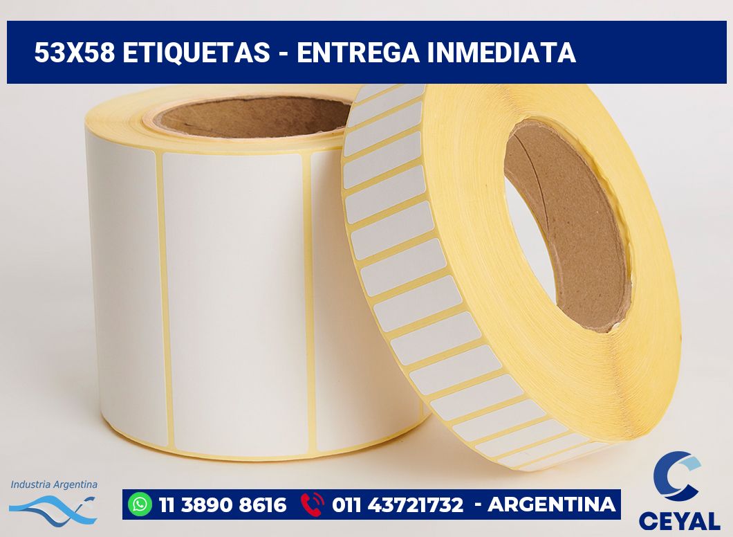 53x58 Etiquetas