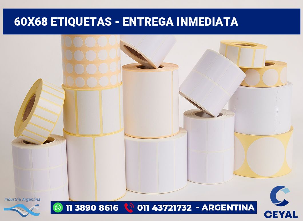 60×68 Etiquetas