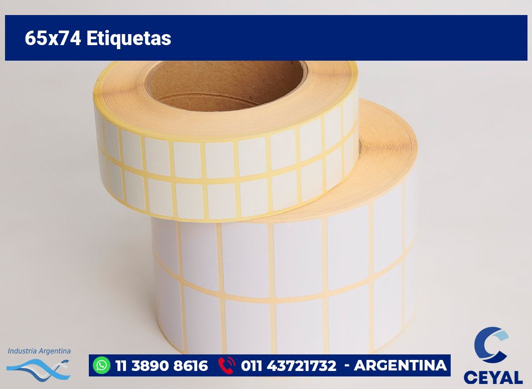 65x74 Etiquetas