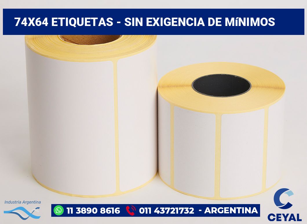 74×64 Etiquetas