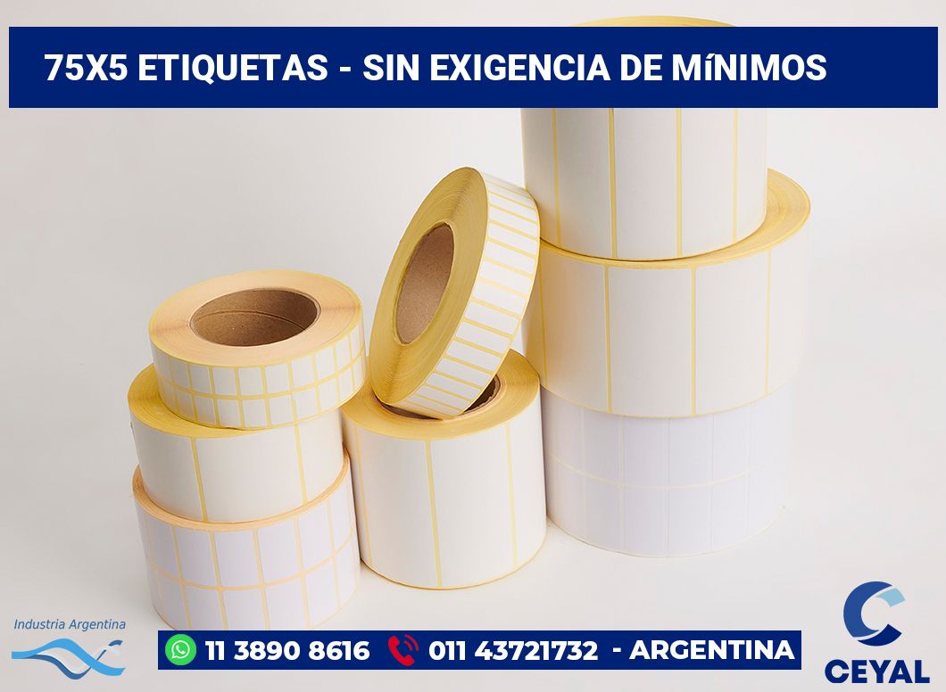 75×5 Etiquetas