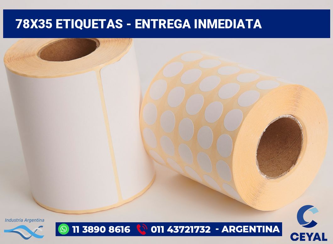 78×35 Etiquetas