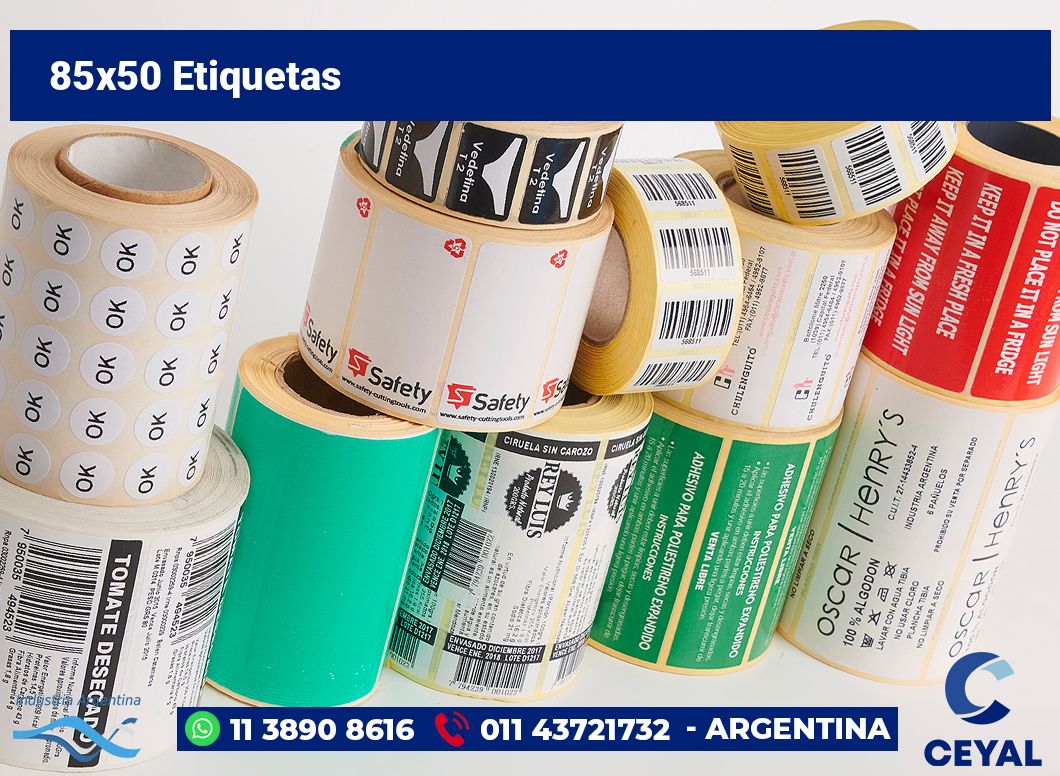 85×50 Etiquetas