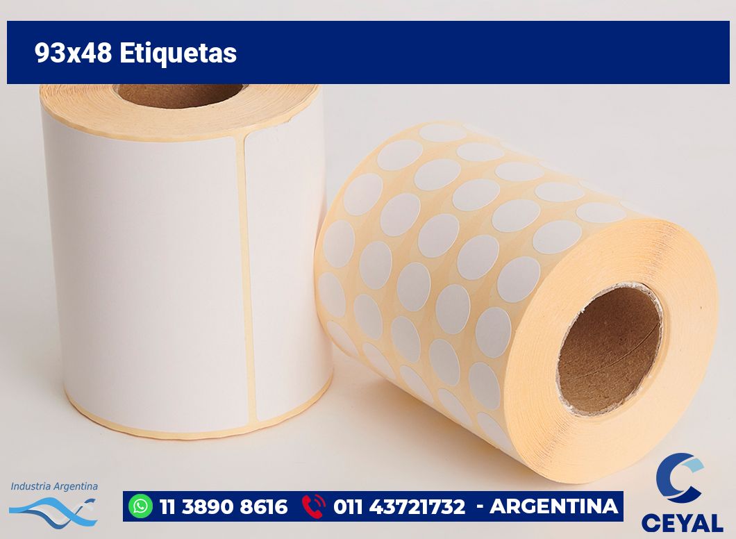93x48 Etiquetas