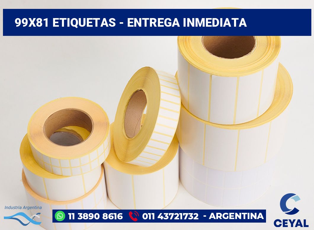99×81 Etiquetas