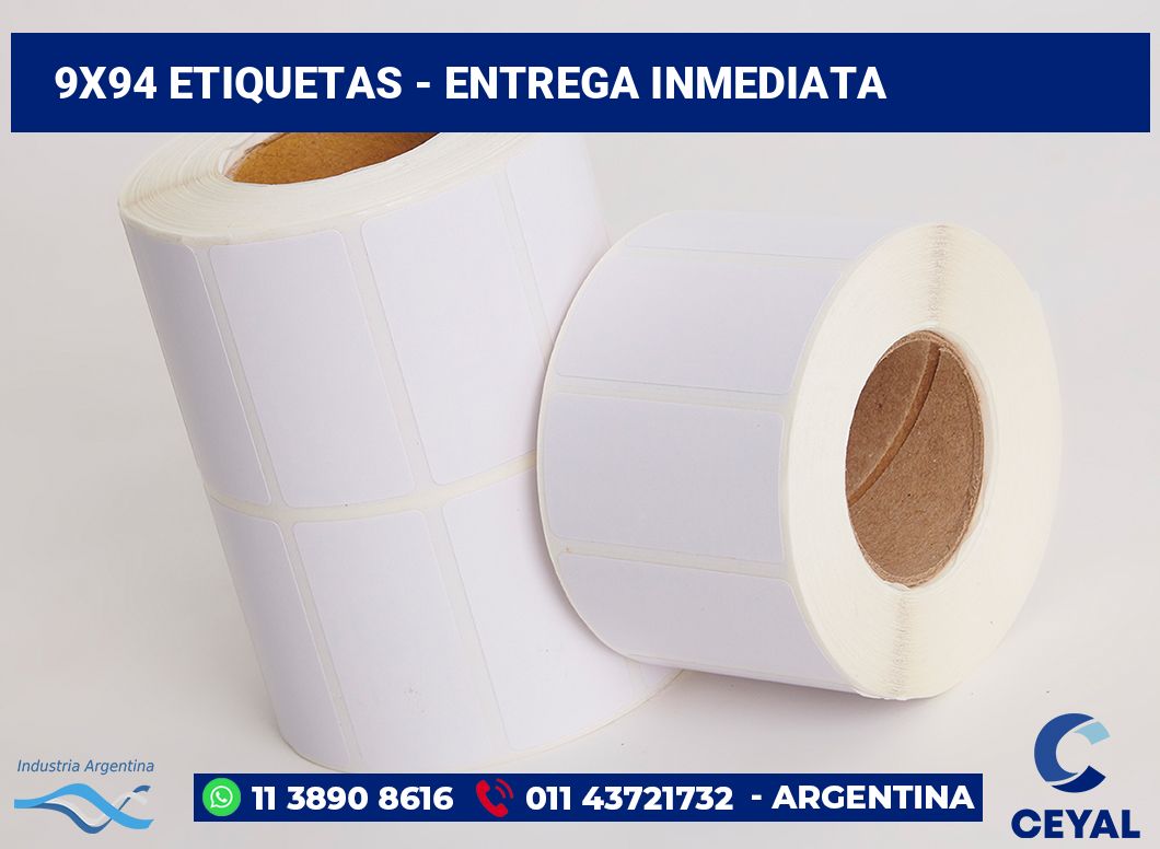 9×94 Etiquetas
