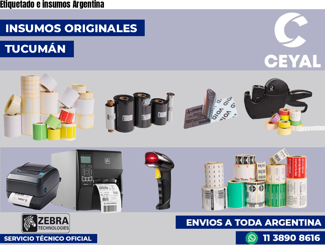 Etiquetado e insumos Argentina