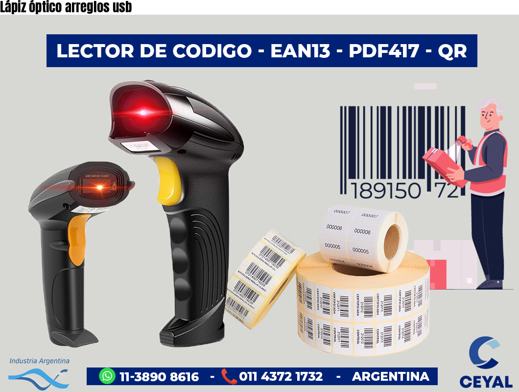Lápiz óptico arreglos usb