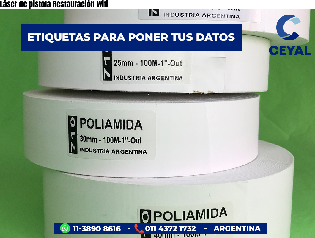 Láser de pistola Restauración wifi