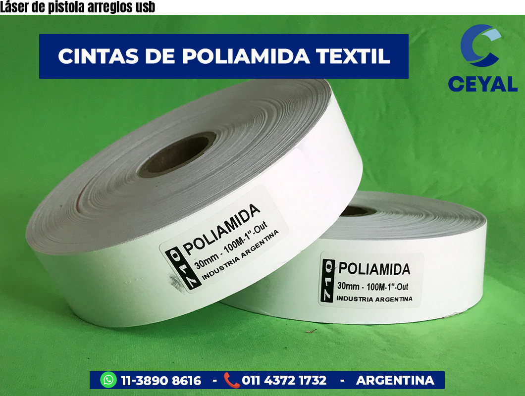 Láser de pistola arreglos usb