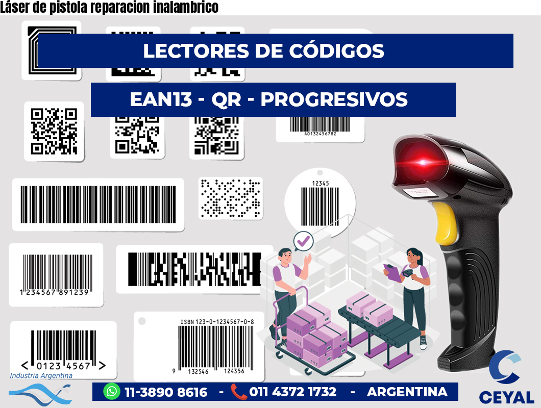 Láser de pistola reparacion inalambrico