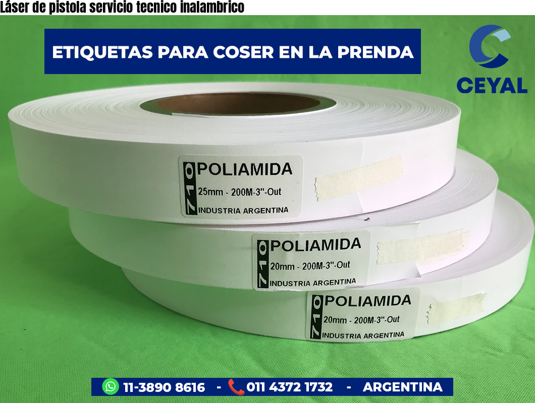 Láser de pistola servicio tecnico inalambrico