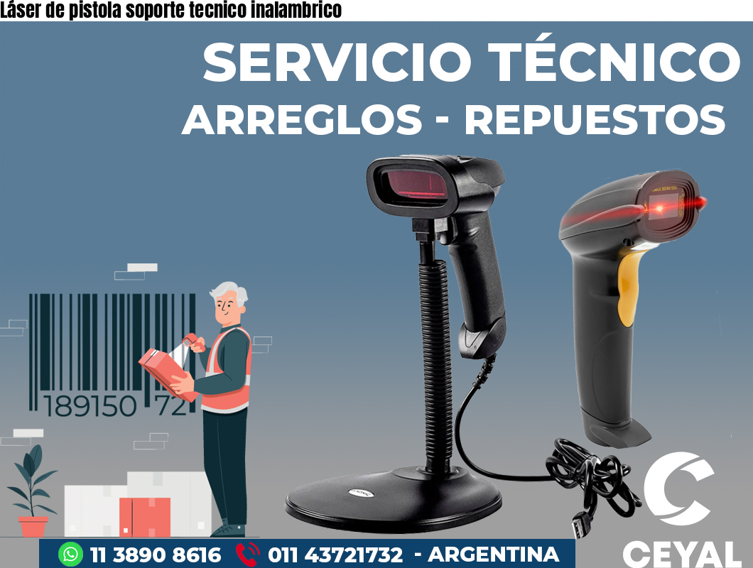 Láser de pistola soporte tecnico inalambrico