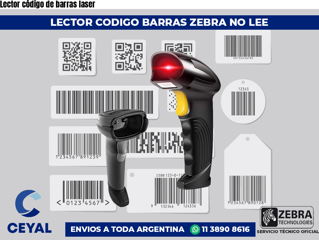 Lector código de barras laser