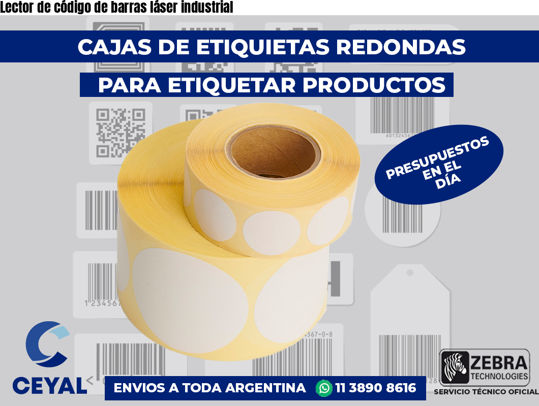 Lector de código de barras láser industrial
