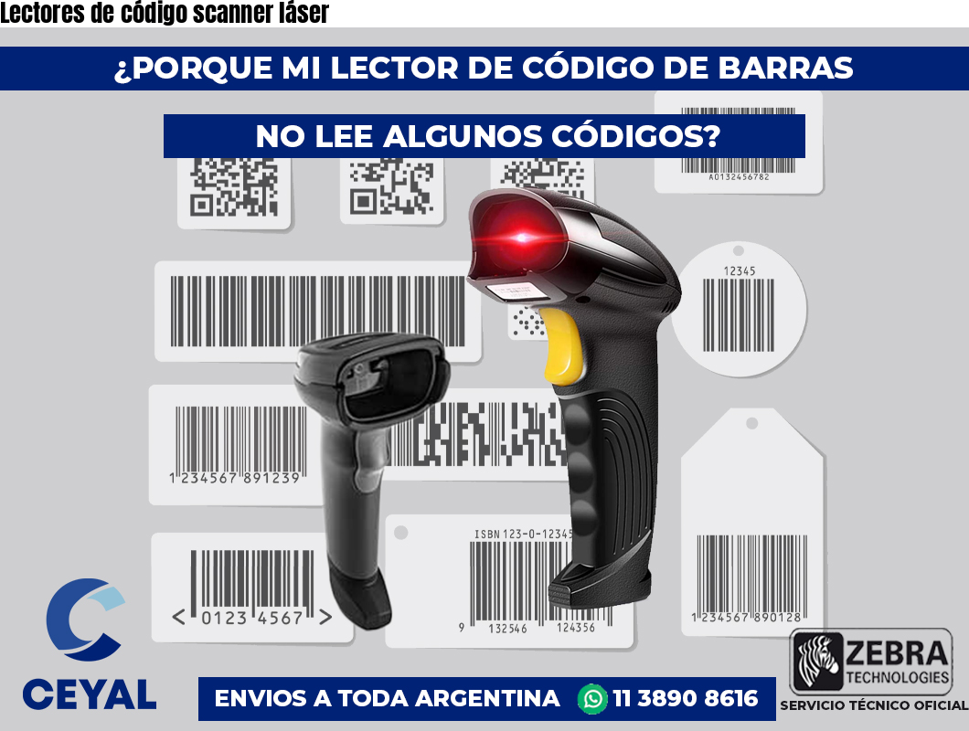 Lectores de código scanner láser