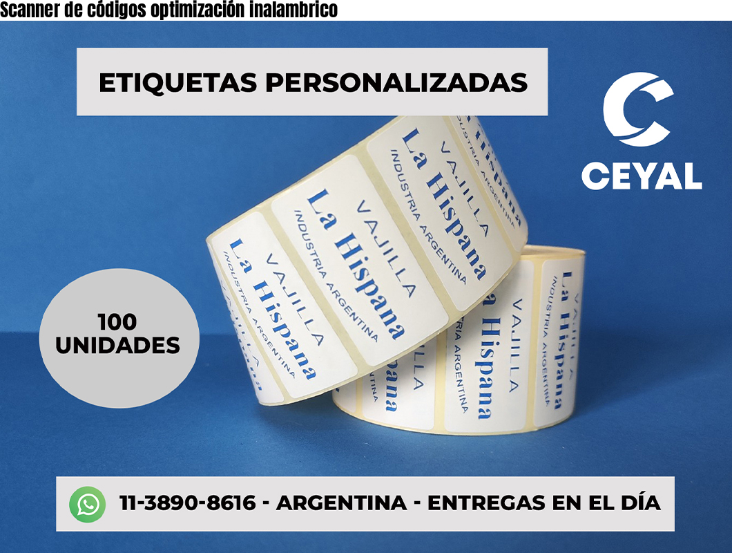 Scanner de códigos optimización inalambrico