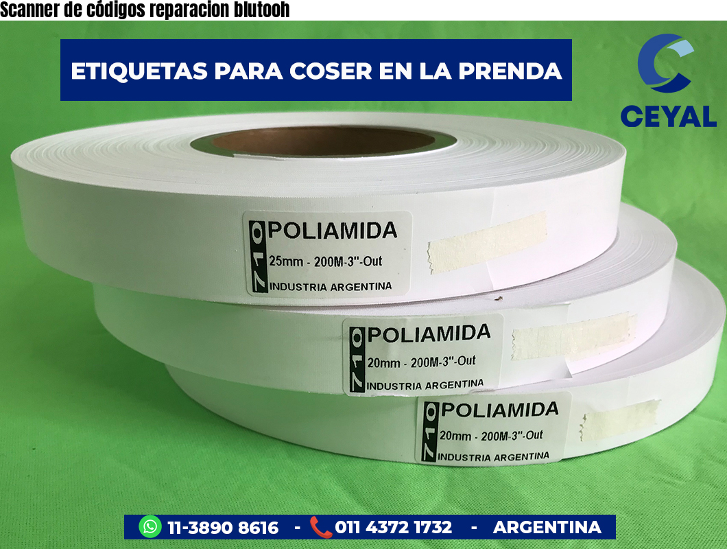 Scanner de códigos reparacion blutooh