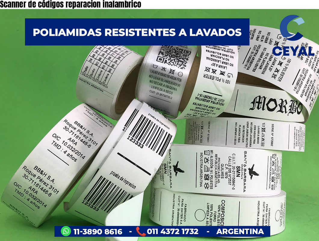 Scanner de códigos reparacion inalambrico