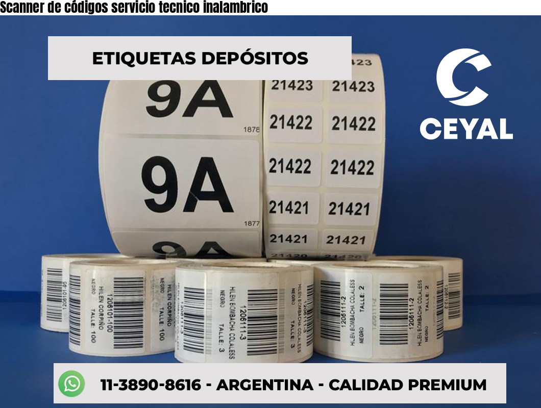 Scanner de códigos servicio tecnico inalambrico