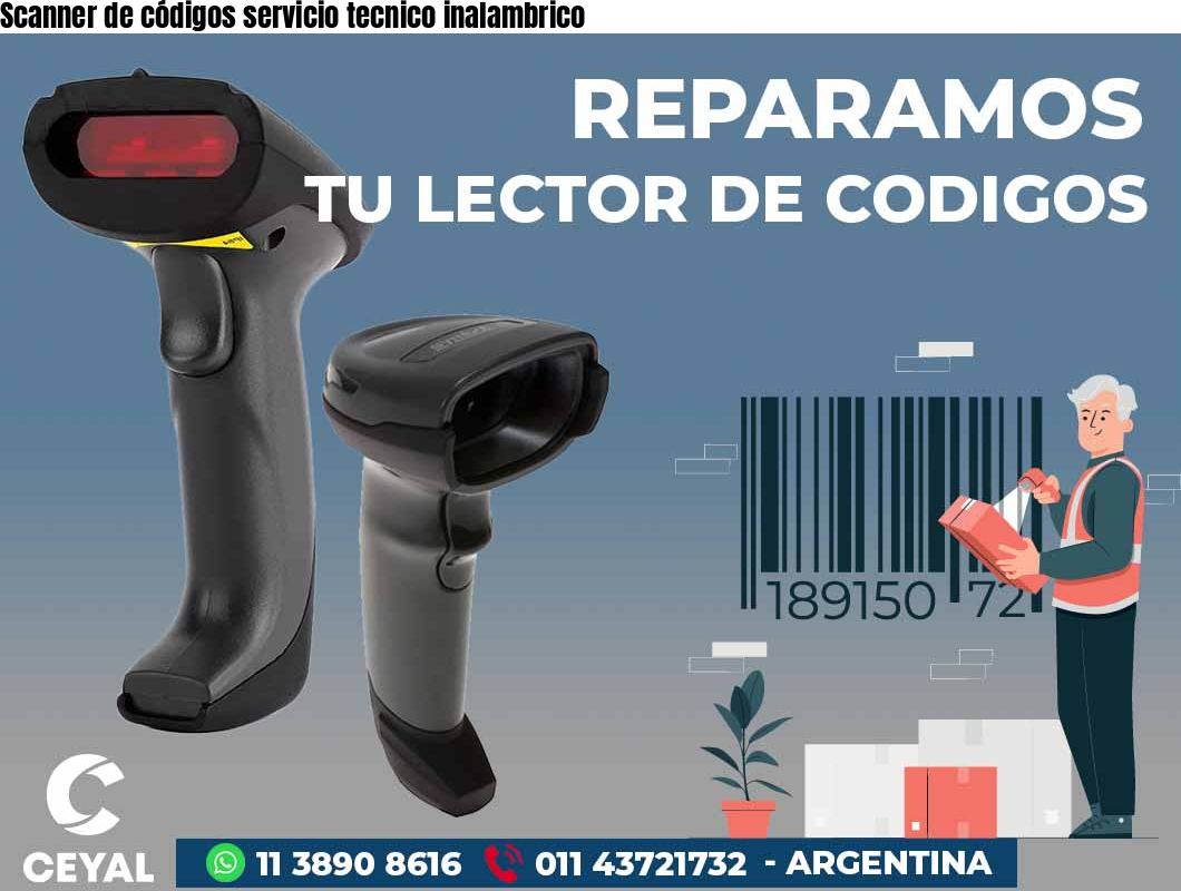 Scanner de códigos servicio tecnico inalambrico