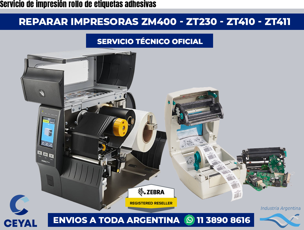 Servicio de impresión rollo de etiquetas adhesivas