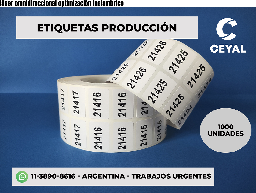 láser omnidireccional optimización inalambrico