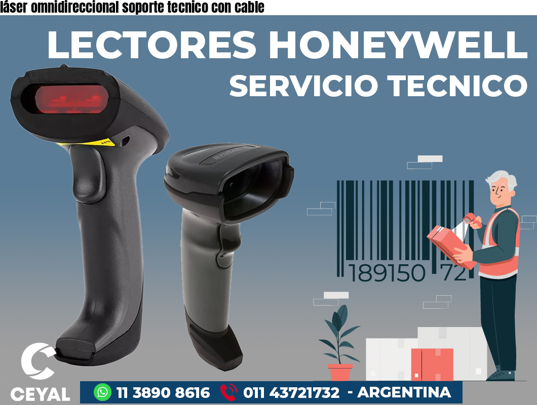 láser omnidireccional soporte tecnico con cable