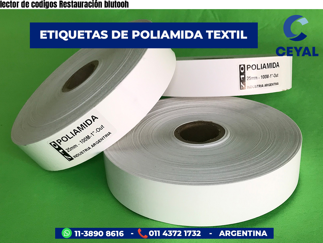 lector de codigos Restauración blutooh