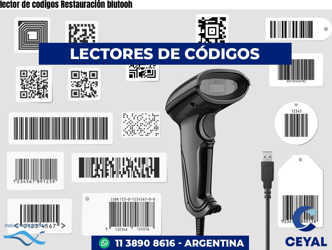 lector de codigos Restauración blutooh