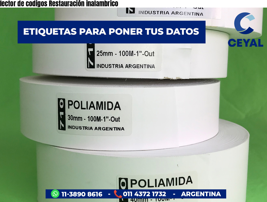 lector de codigos Restauración inalambrico