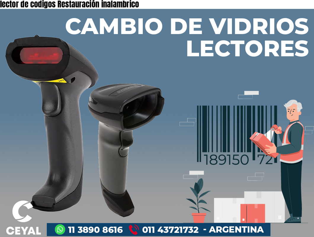 lector de codigos Restauración inalambrico