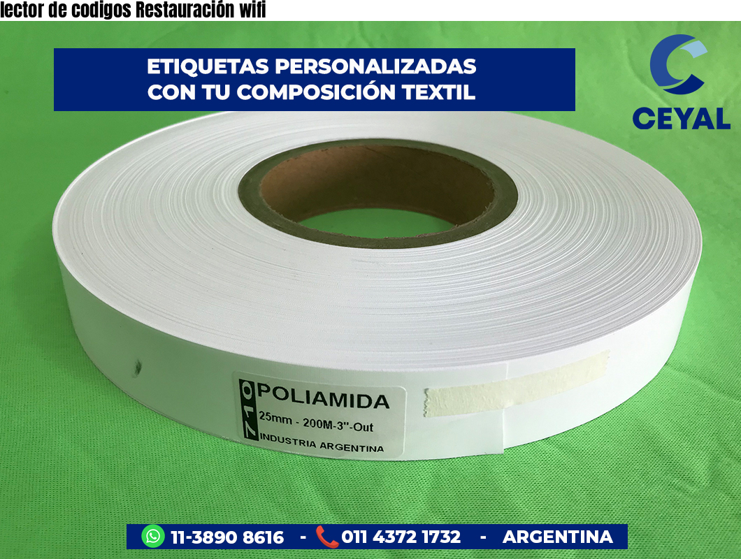 lector de codigos Restauración wifi