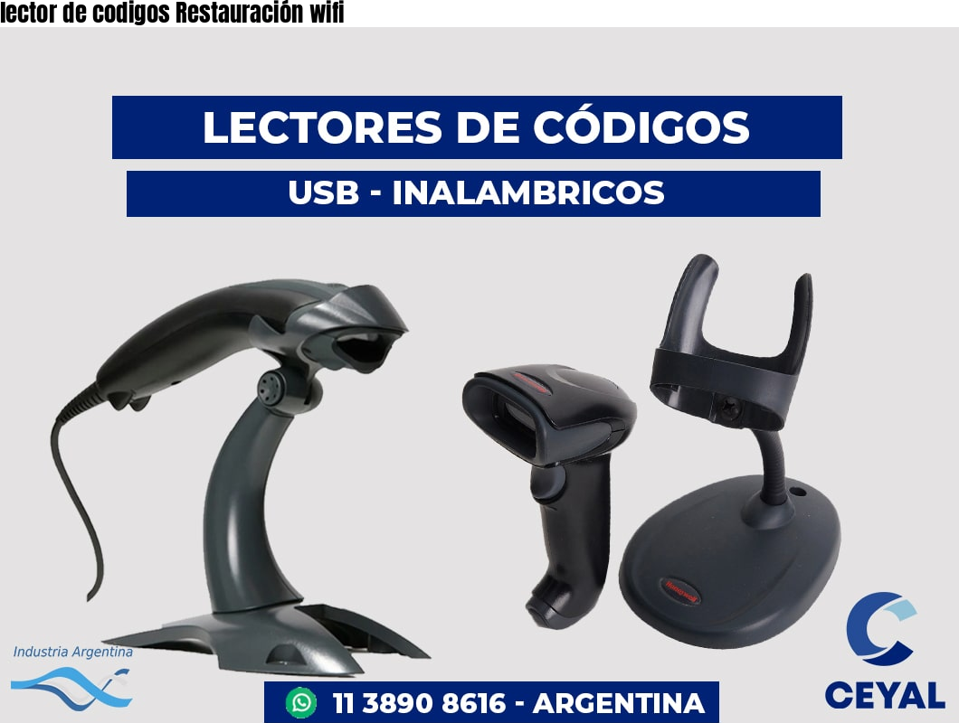 lector de codigos Restauración wifi