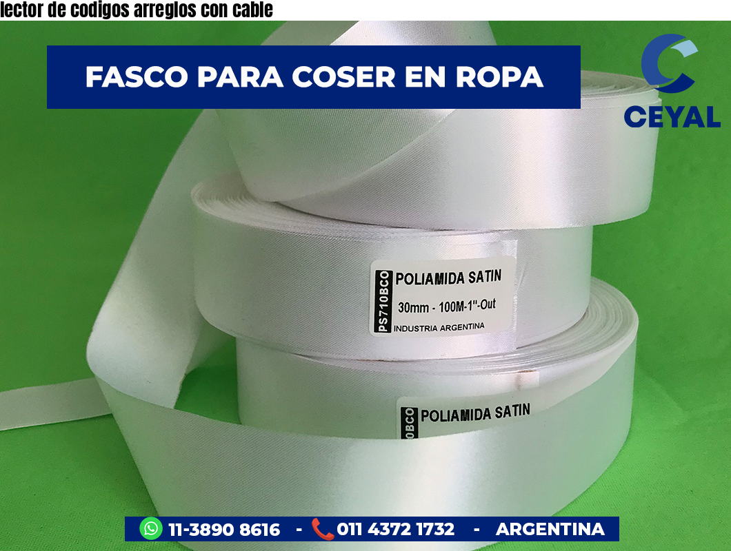 lector de codigos arreglos con cable