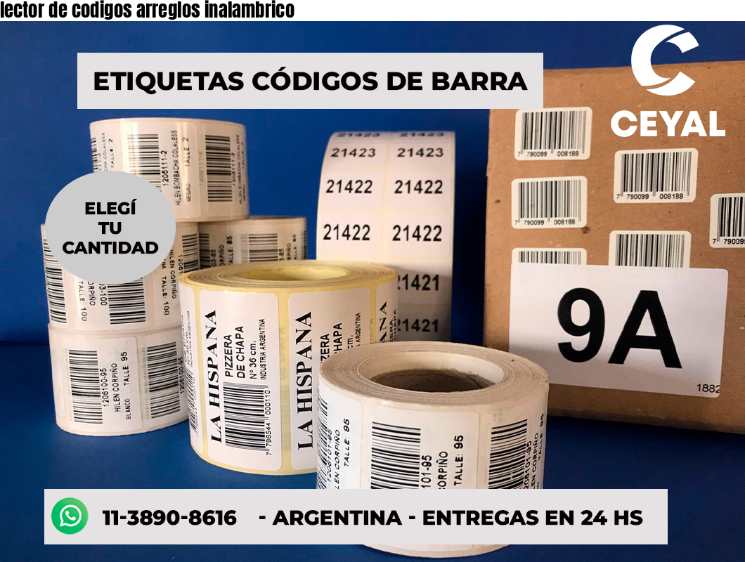 lector de codigos arreglos inalambrico