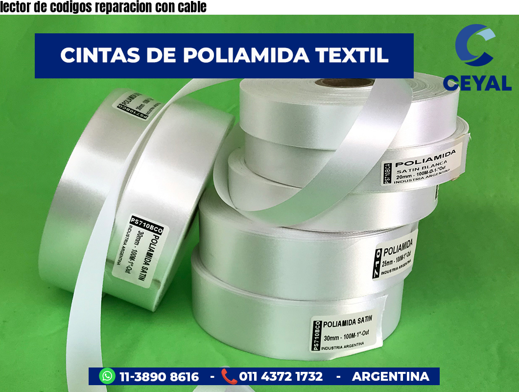 lector de codigos reparacion con cable