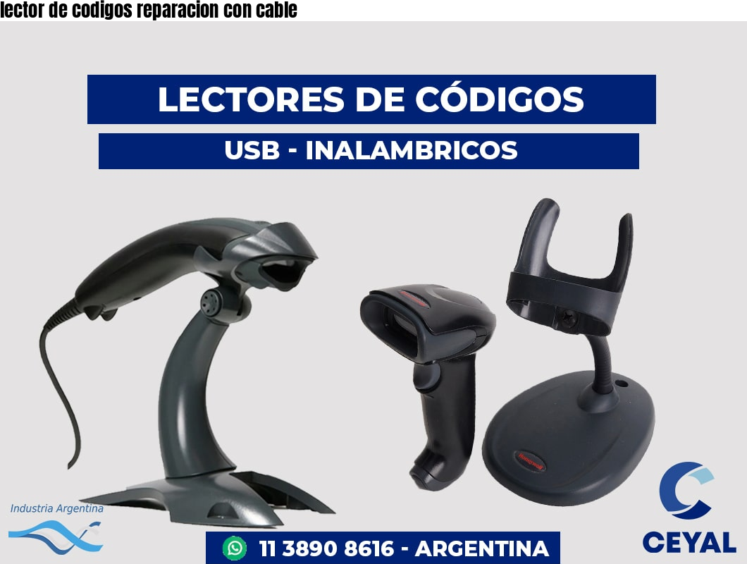 lector de codigos reparacion con cable