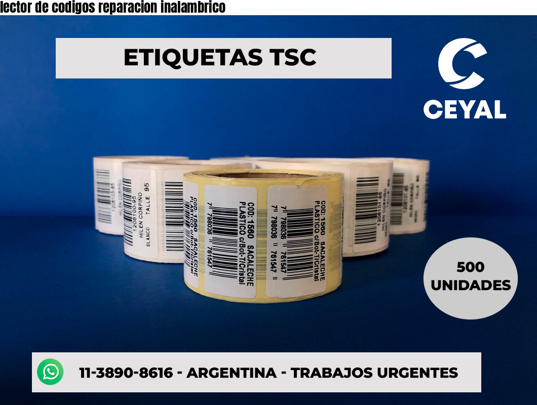lector de codigos reparacion inalambrico