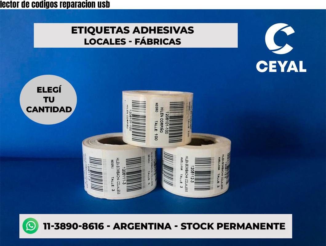 lector de codigos reparacion usb