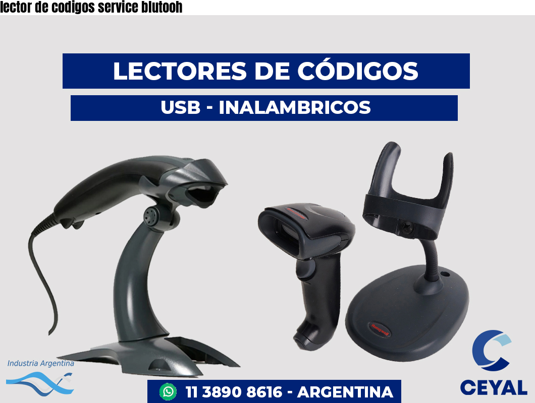 lector de codigos service blutooh