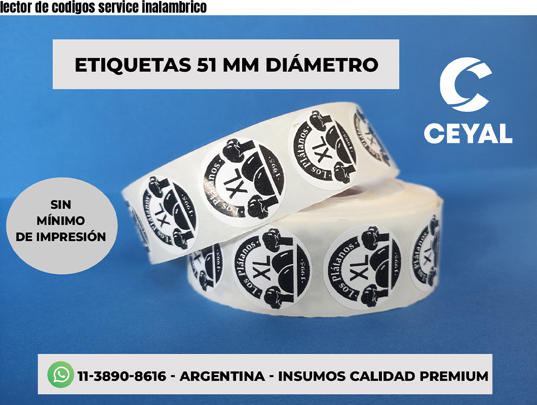 lector de codigos service inalambrico