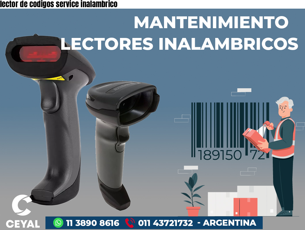 lector de codigos service inalambrico
